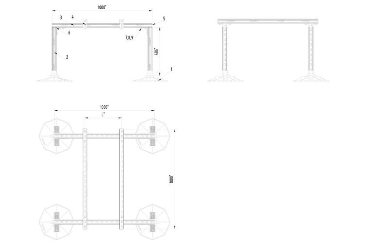 Кровельная система HILST PLATFORM ML - 150 кг